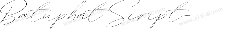 Batuphat Script字体转换